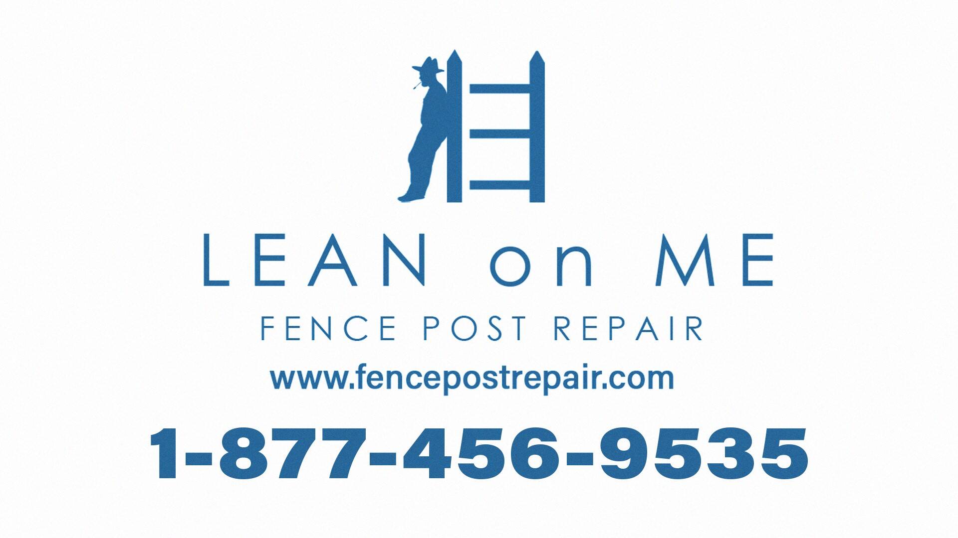 Lean On me Fence Post Repair